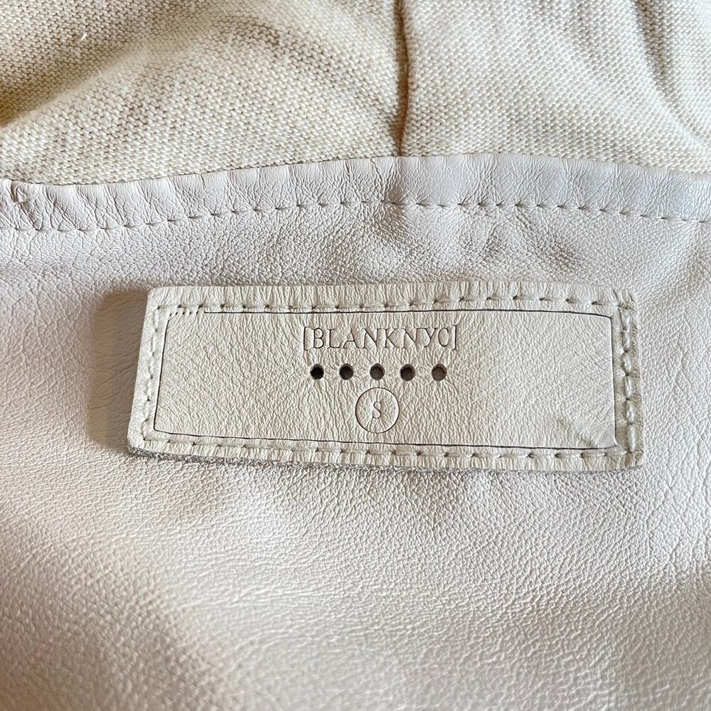 BLANK NYC Private Practice Wrap Jacket Cream Smal… - image 5